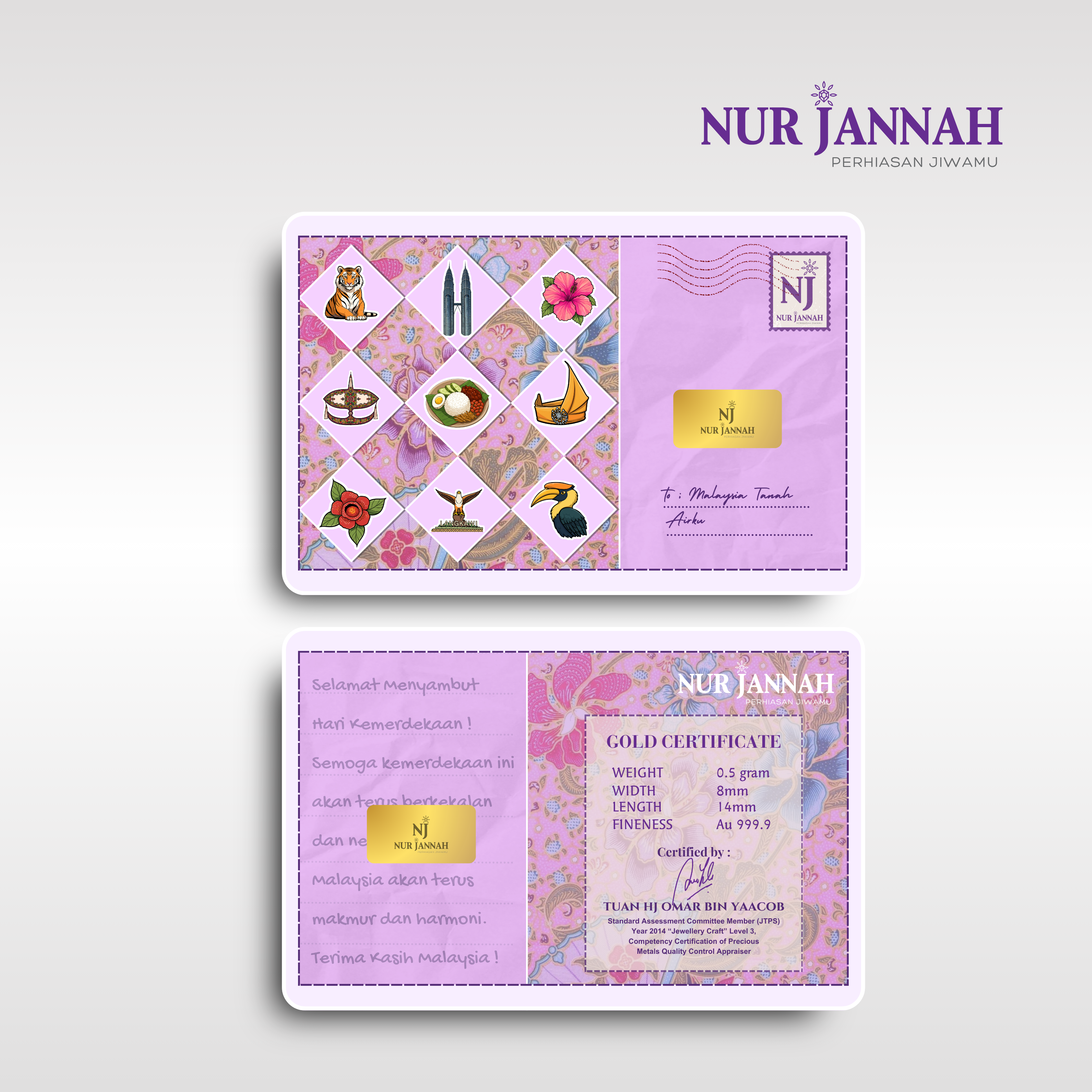 NUR JANNAH EXCLUSIVE - GOLD BAR